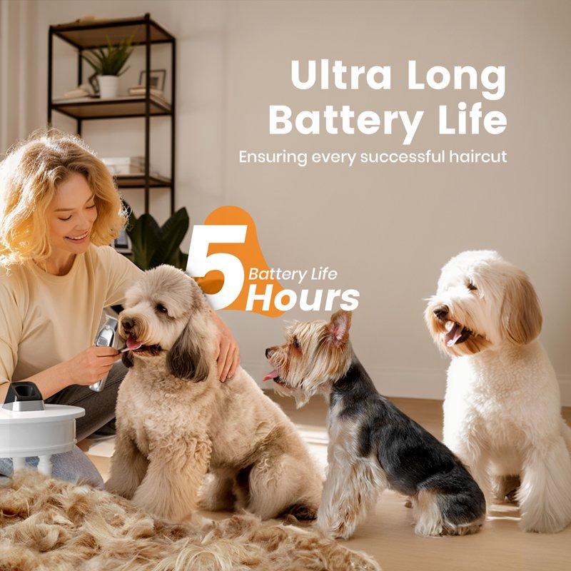 Oneisall Professional Dog Grooming Clippers Kit 2 Speed Heavy Duty Cordless Hair Shears Trimmers For Thick Heavy Coats With Metal Blade For Dogs Cats Animals All Metal Design Pet Clippers Electric