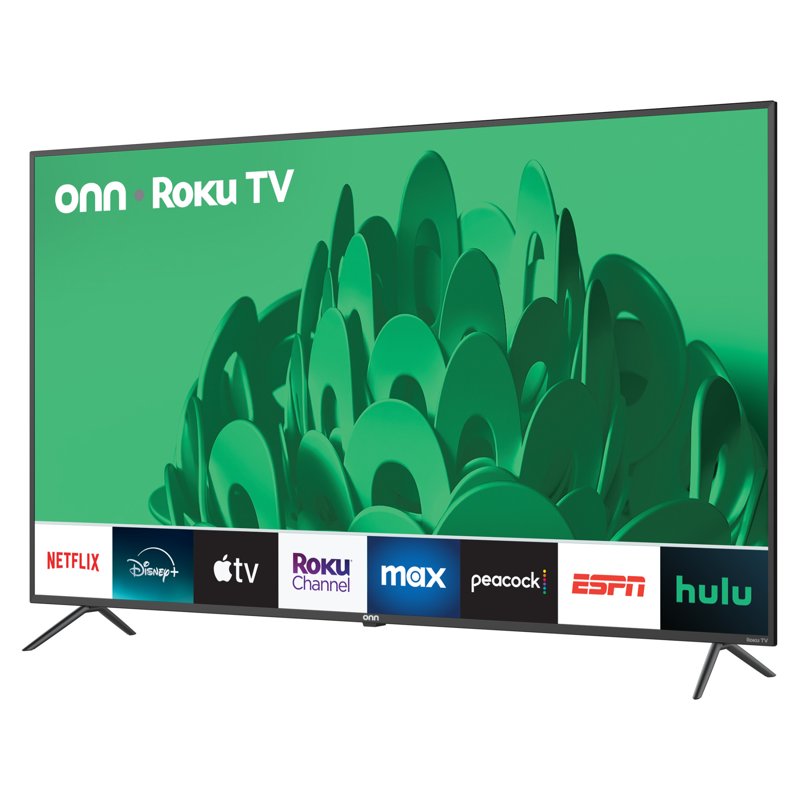 Onn 65” Class 4K UHD (2160P) LED Roku Smart Television HDR (100012587)