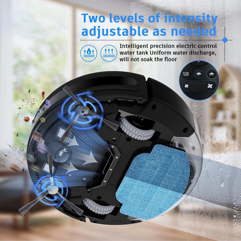ONSON Robot Vacuum Cleaner 2 In 1 Mop Combo For Pet Hair Hard Floor