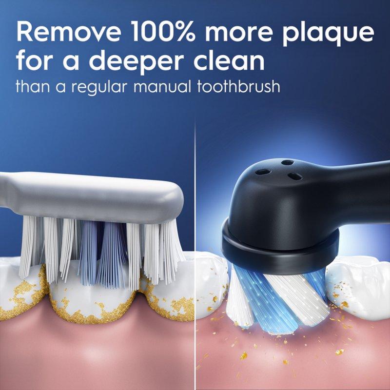 Oral-B IO Series 2 Rechargeable Electric Toothbrush Night Black With 1 Gentle Care Brush Head For Adults And Children 3+