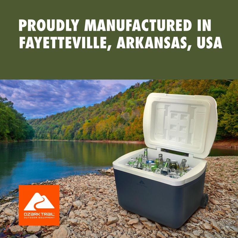 Ozark Trail 30 Quart Capacity Hard Side Wheeled Cooler 42-Can Blue