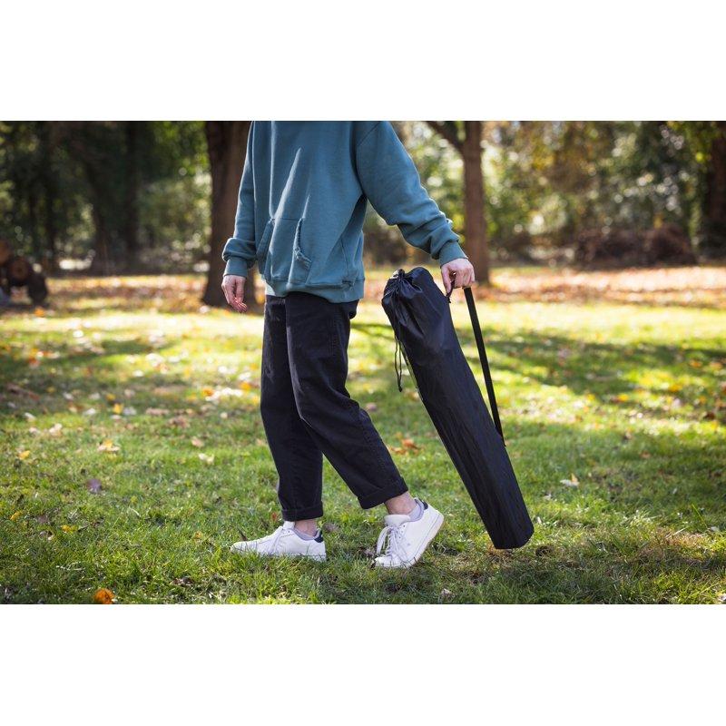 Ozark Trail Quad Folding Camp Chair With Cup Holder Black