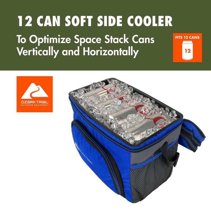 Ozark Trail Soft-Sided 12-Can Cooler Blue