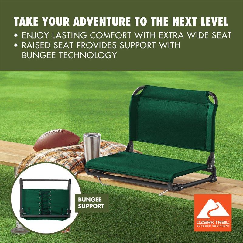 Ozark Trail Stadium Seat Dark Green
