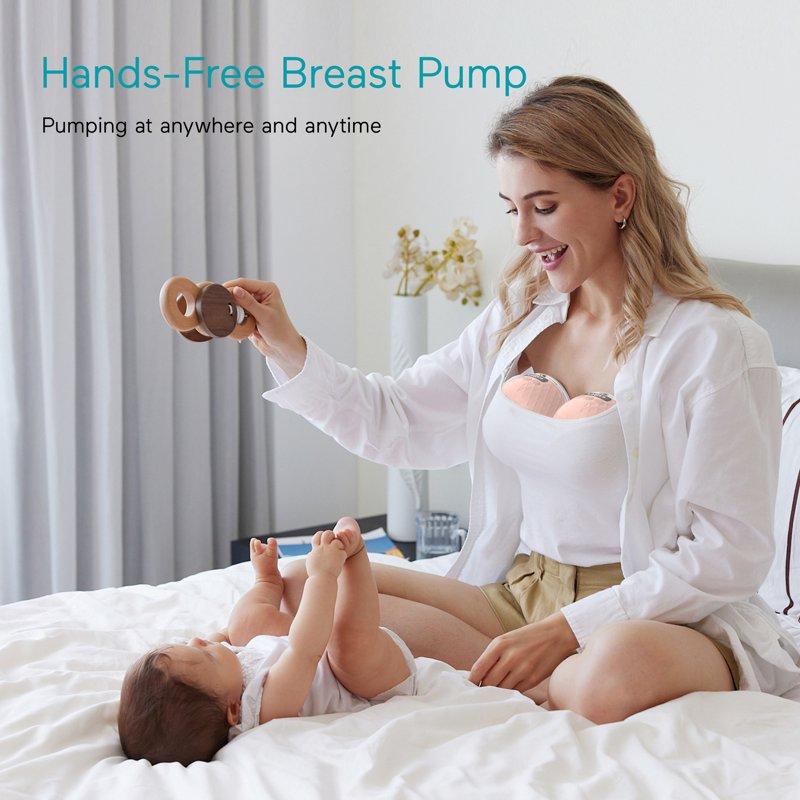 Paruu Wearable Breast Pump Hands-Free Portable Breast Pump Electric Breast Pump With 4 Modes & 9 Levels 2 Pack