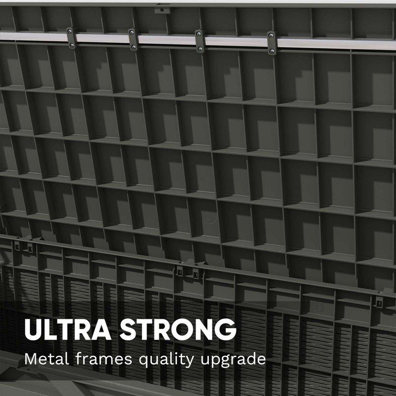 Patiowell 100 Gallon Resin Deck Box Large Outdoor Storage Box With Padlock For Patio Furniture Black