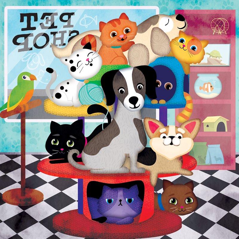 Pet Shop 48 Pieces Interlocking Jigsaw Puzzle For Kids