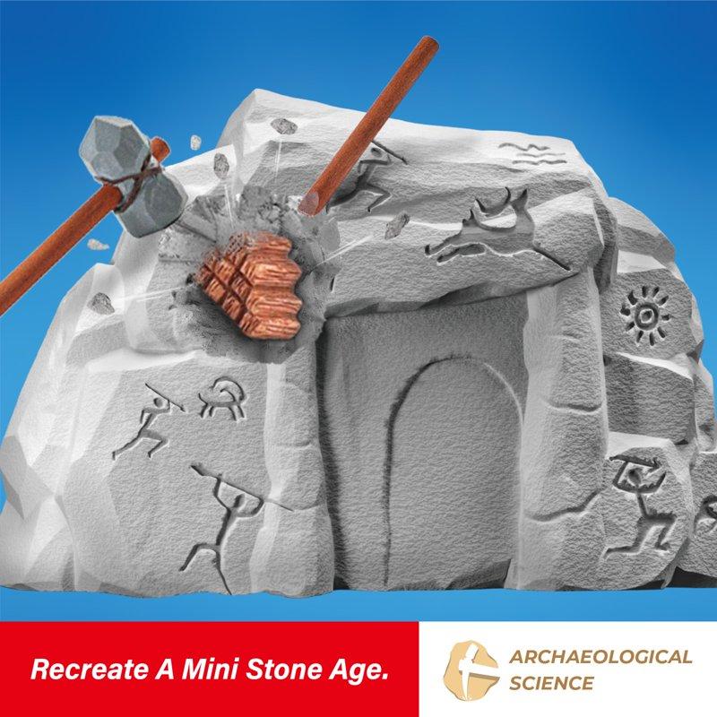 Piano Potato Stone Age Fossil Dig Kit For Kids Ages 6+ STEM Archaeology Excavation Kit With Mining Tools Educational Toy For Birthday & Holiday Gift Explore Ancient History & Crafts