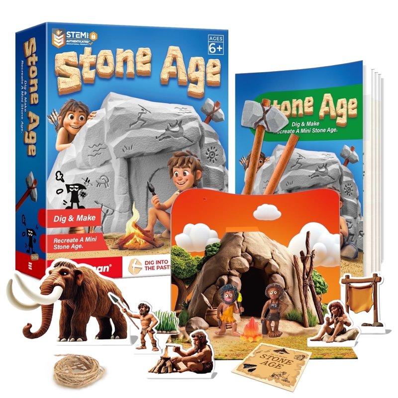 Piano Potato Stone Age Fossil Dig Kit for Kids Ages 6+ STEM Archaeology Excavation Kit with Mining Tools Educational Toy for Birthday & Holiday Gift Explore Ancient History & Crafts