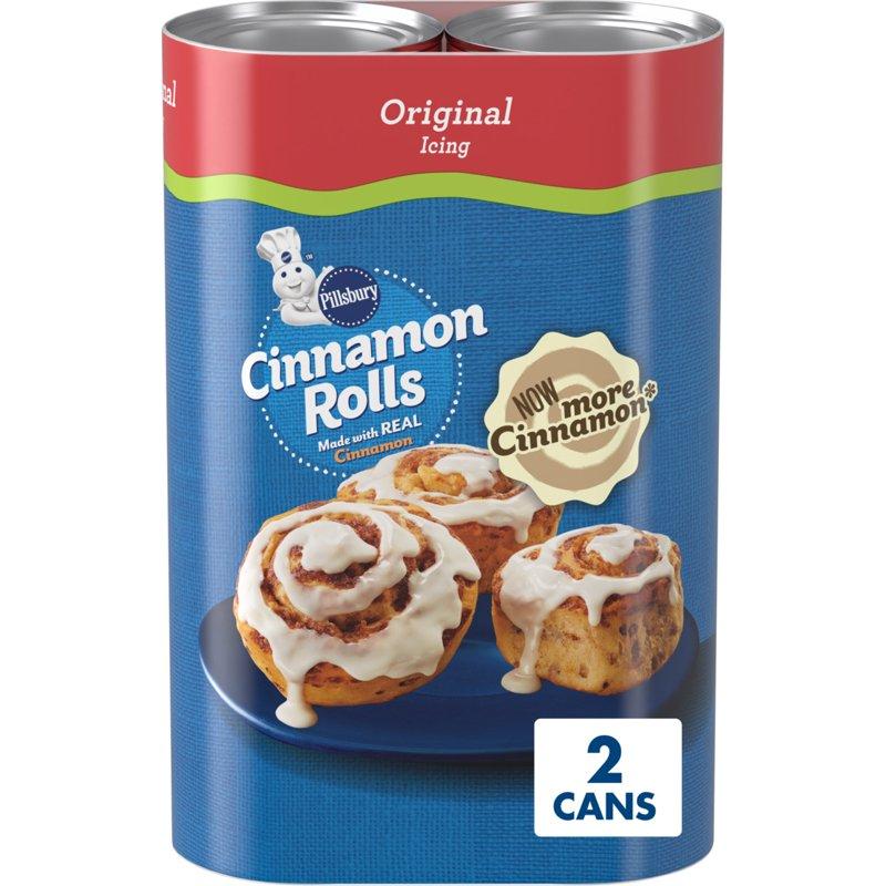 Pillsbury Cinnamon Rolls with Original Icing 16 Count 2 Pack 24.8 oz