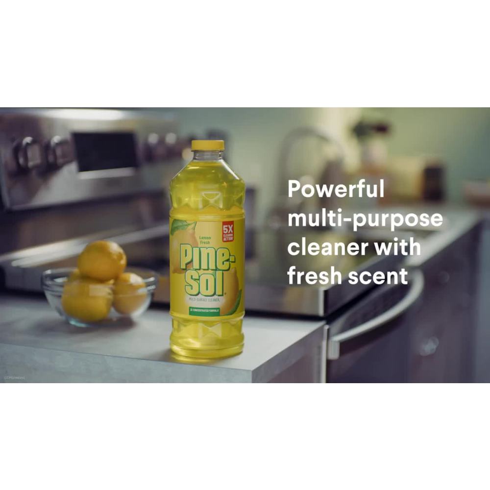 Pine-Sol Multi-Surface Cleaner Original Pine And O-Cedar H2PRO Flat Mop System