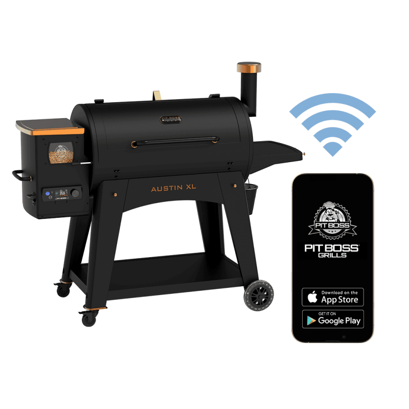 Pit Boss Austin XL 1000 Connected Wood Pellet Grill - Onyx Edition with Bluetooth® and Wi-Fi®
