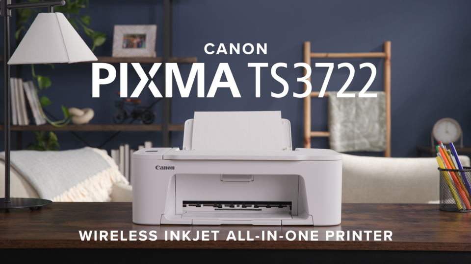PIXMA TS3722 Wireless All-in-One Home Printer With Scanner And Copier With PG-275 And CL-276 Inks