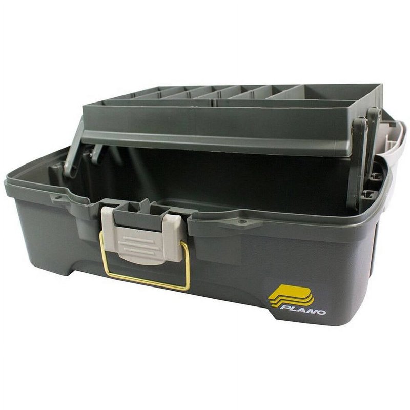 Plano 6201 One-Tray Tackle Box Bait Storage Extending Cantilever-tray Design