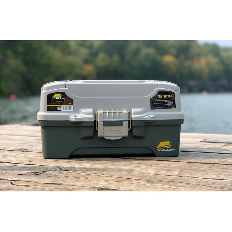 Plano 6201 One-Tray Tackle Box Bait Storage Extending Cantilever-tray Design
