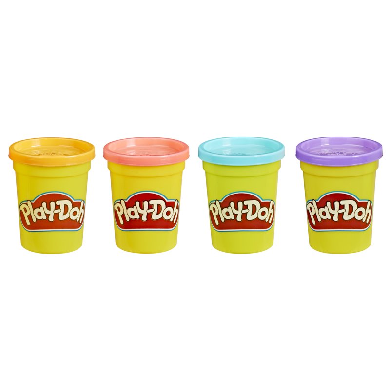 Play-Doh 4-Pack Of Sweet Colors Modeling Compound Blue Pink Orange & Purple Classroom Supplies Preschool Crafts
