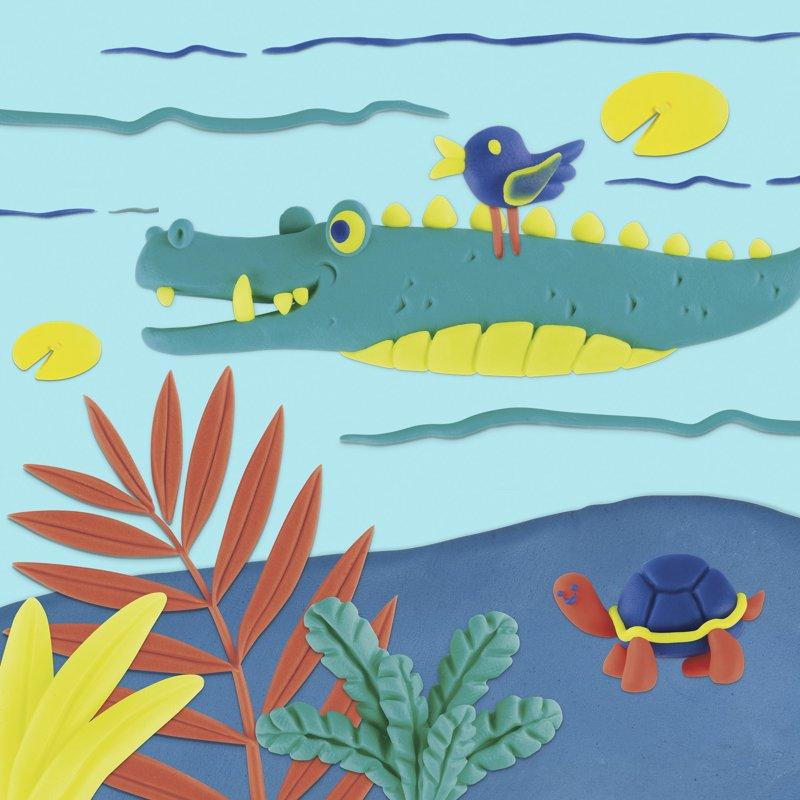 Play-Doh 4 Pack Of Wild Non-Toxic Colors 4-Ounce Cans (Dark Blue Bright Green Orange Green) Classroom Supplies Preschool Crafts