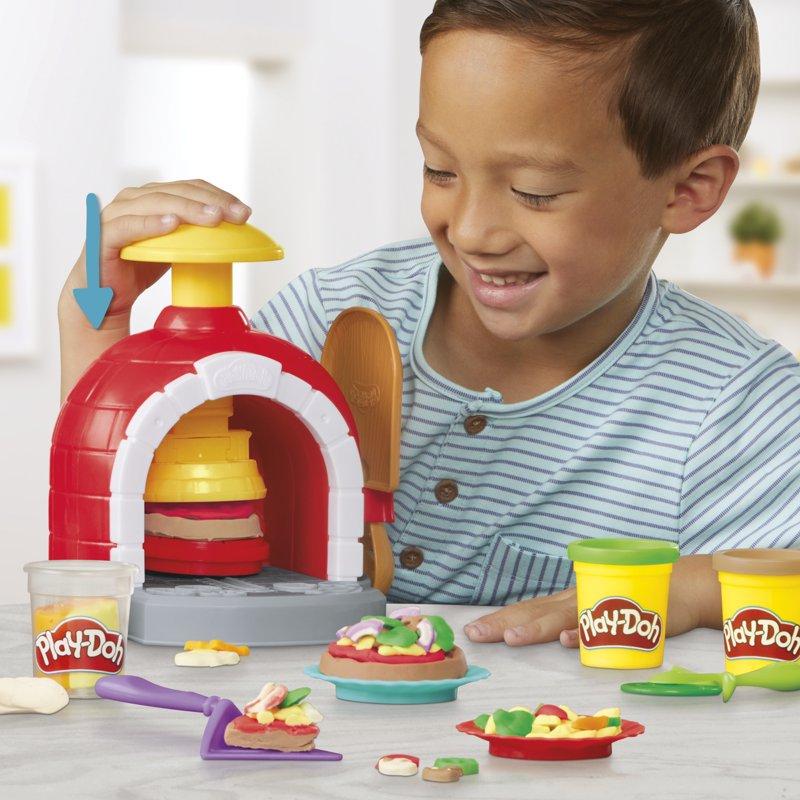Play-Doh Kitchen Creations Pizza Oven Playset Play Food Toy For Kids Ages 3+ 6 Cans 8 Accessories