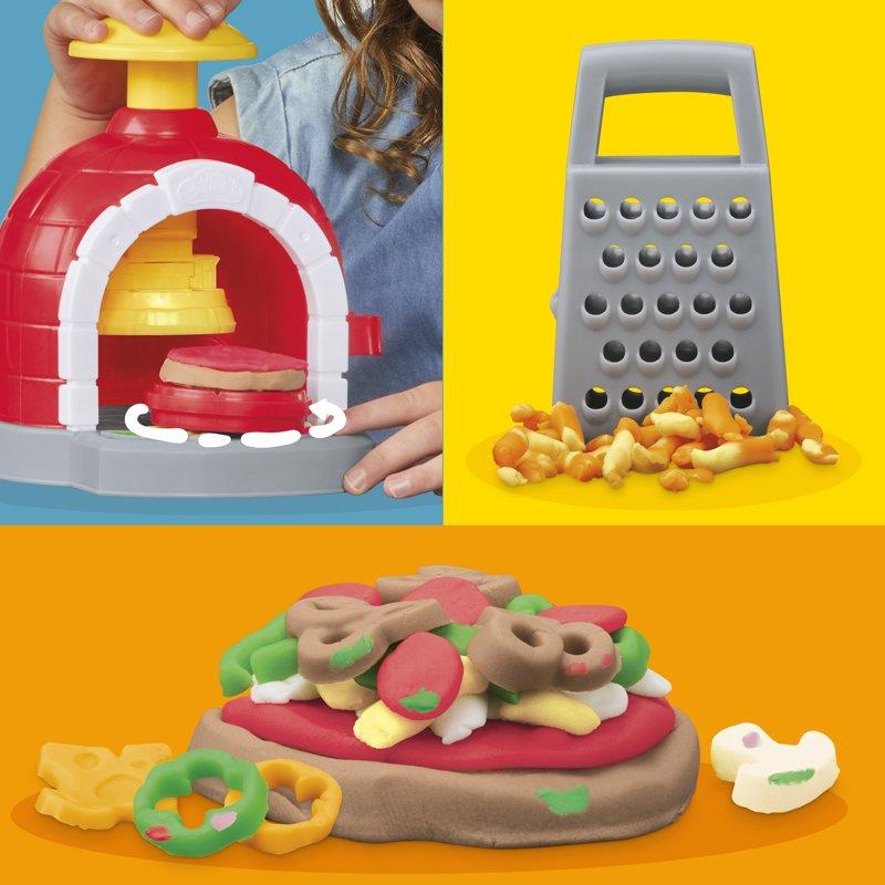 Play-Doh Kitchen Creations Pizza Oven Playset Play Food Toy For Kids Ages 3+ 6 Cans 8 Accessories