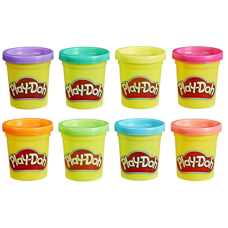 Play-Doh Neon Colors 8 Pack Of 2-Ounce Cans Arts And Crafts For Kids Non Candy Halloween Treats