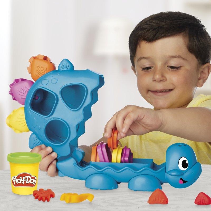 Play-Doh Shapes & Colors Dinosaur Toy Starter Set Arts & Crafts For Kids 2+