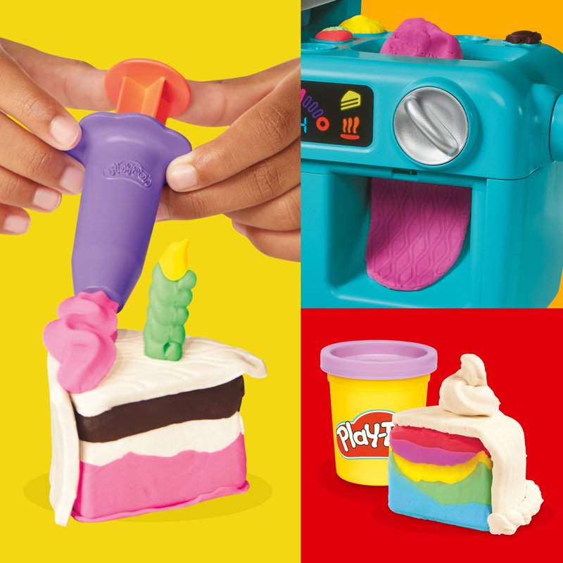 Play-Doh Super Slice Cake Play Kitchen Set Arts & Crafts Toys For Kids 3+