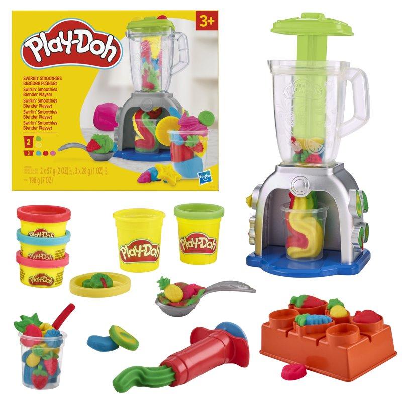 Play-Doh Swirlin' Smoothies Toy Blender Playset Play Kitchen Appliances For Ages 3+