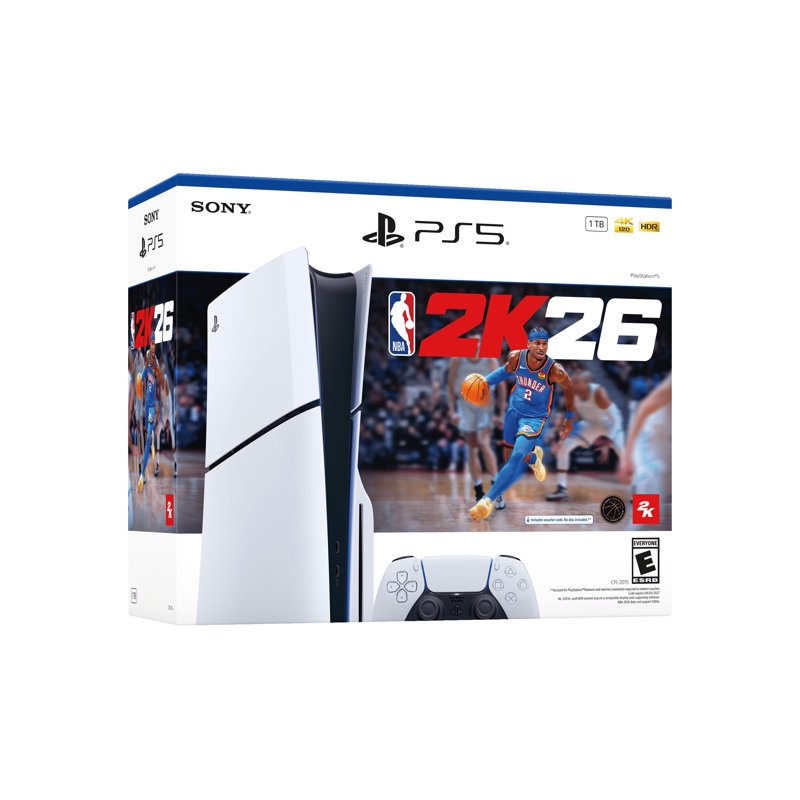 PlayStation 5 Disc Console Slim With NBA 2K26