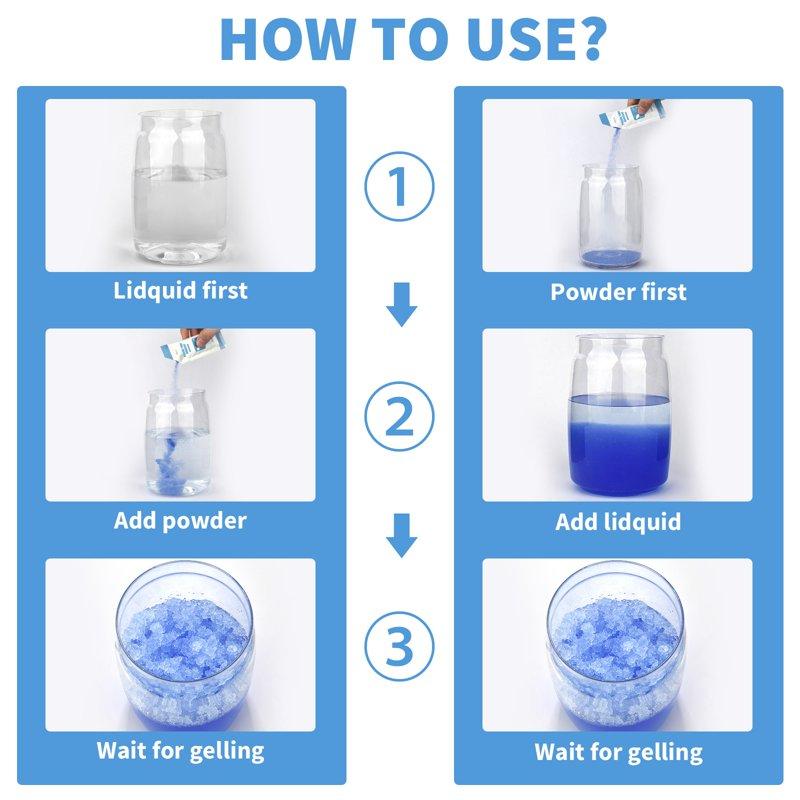 Poesie Portable Toilet Absorbent Urine Powder Liquid Waste Gel For Outdoor 25 Packs