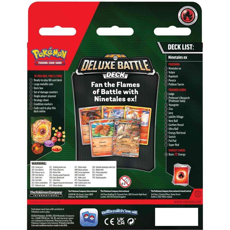 Pokemon Ninetales Ex Deluxe Battle Deck (60 Cards & More)