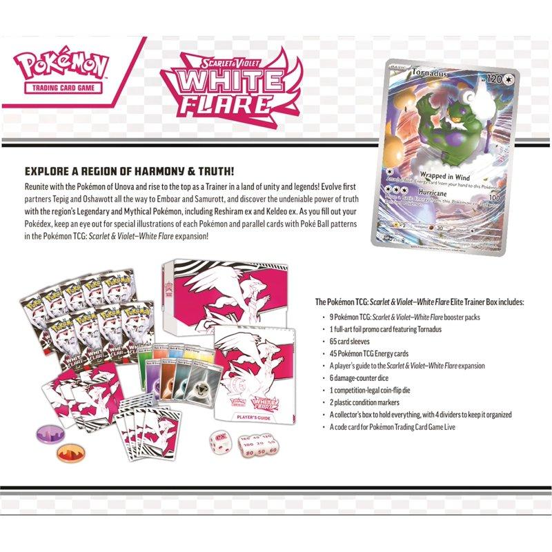 Pokemon Trading Cards Scarlet & Violet 10.5 White Flare Elite Trainer Box