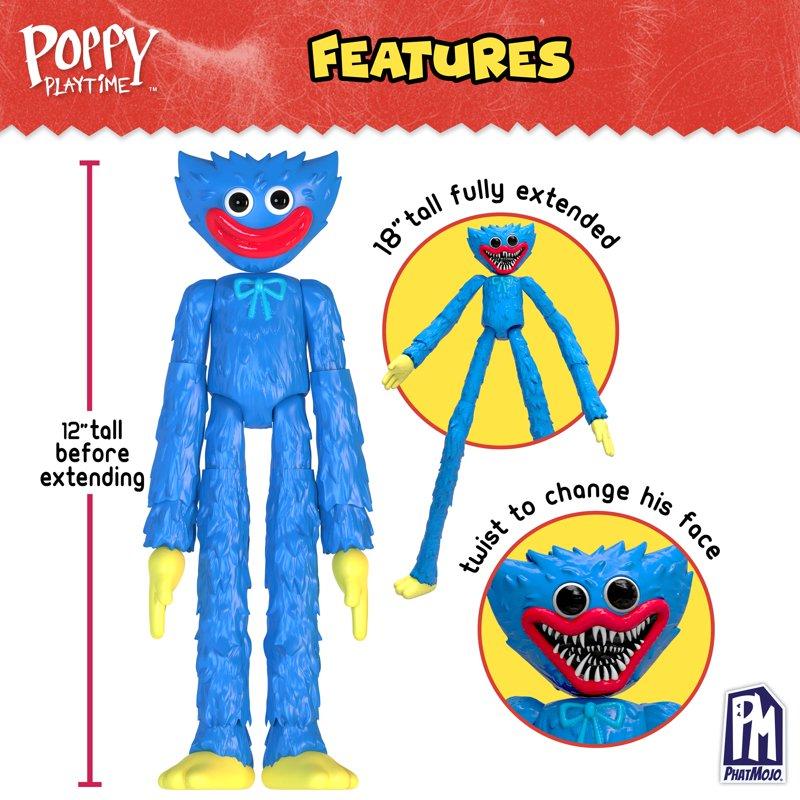 Poppy Playtime Face Changing Extending Kids Huggy Wuggy Action Figures 12"