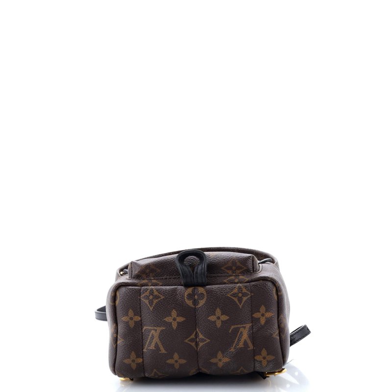 Pre-Owned Palm Springs Backpack Monogram Canvas Mini By Rebag