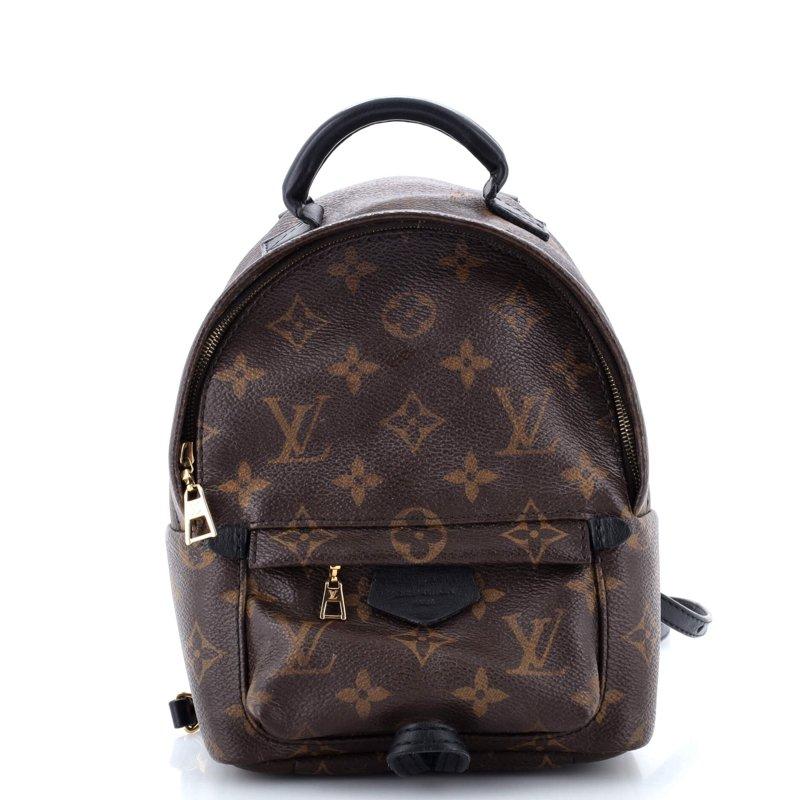 Pre-Owned Palm Springs Backpack Monogram Canvas Mini By Rebag