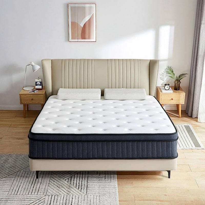 Queen Mattress 10 Inch Memory Foam Mattress in a Box Individual Pocket Spring Mattress with Motion Isolation and Pressure Relief Medium Firm CertiPUR-US