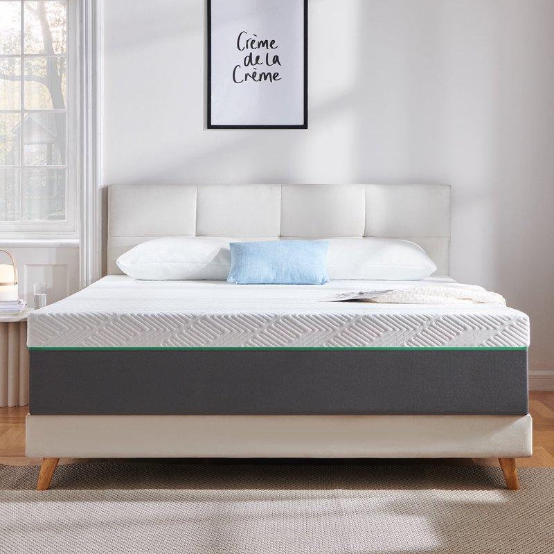 Queen Mattress FCCTO 10" Queen Size Memory Foam Mattress Medium