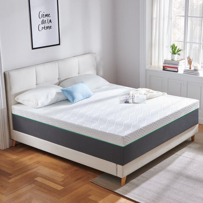 Queen Mattress FCCTO 10" Queen Size Memory Foam Mattress Medium