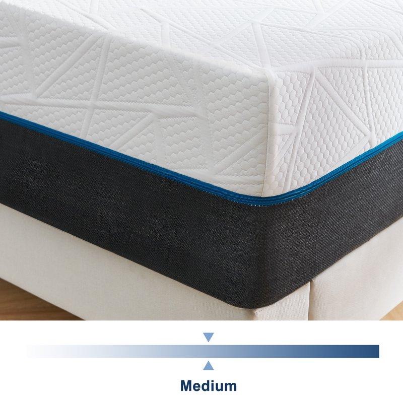 Queen Mattress FCCTO 10" Queen Size Memory Foam Mattress In A Box Pressure Relief