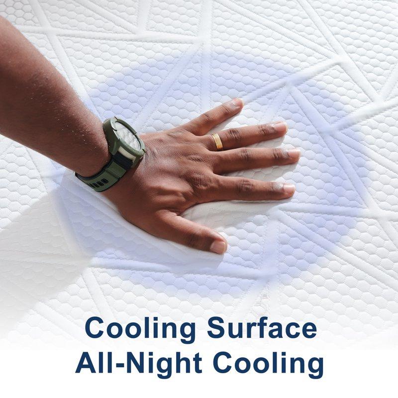 Queen Mattress FCCTO 10" Queen Size Memory Foam Mattress In A Box Pressure Relief