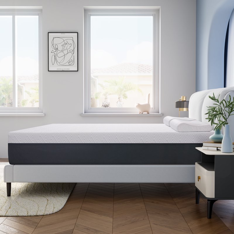 Queen Mattress JIAVA 10" Medium Gel Memory Foam Mattress In A Box Queen