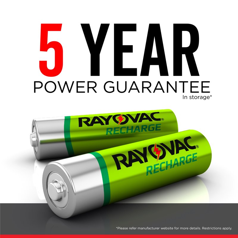 Rayovac Rechargeable AAA Batteries (4 Pack) Triple A Batteries