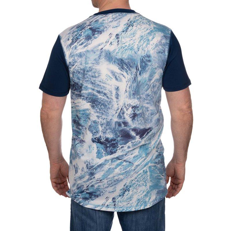 Realtree Aspect Sky Navy Men's Short Sleeve Fishing Shirt