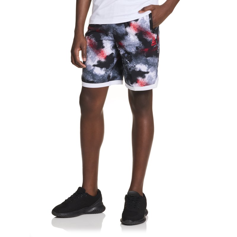 Reebok Boy's Athletic All Over Splatter Print Shorts Sizes 4-18