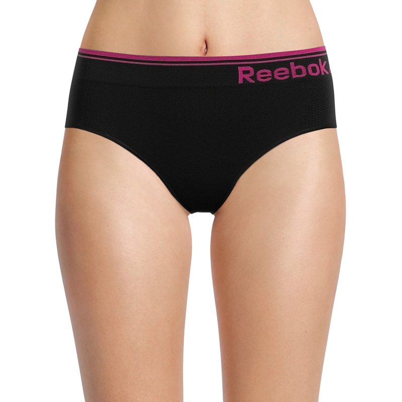 Reebok Women's Underwear Seamless Hipster Panties 6-Pack Sizes XS-3XL