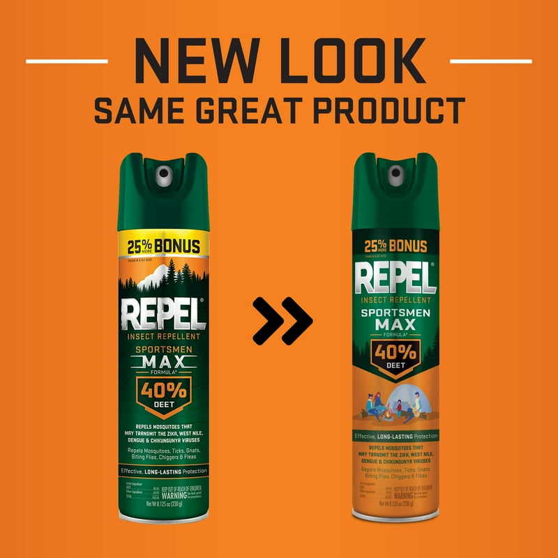 Repel Sportsmen Max Formula Insect Repellent Aerosol Spray W/ 40% DEET 8.125 Ounces