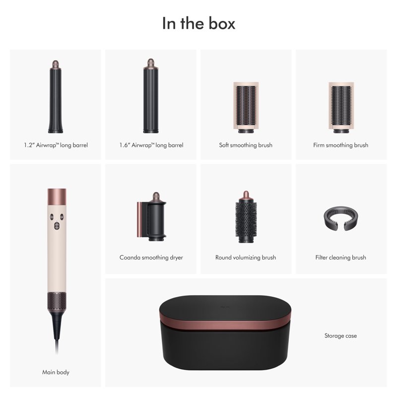 Restored Premium Dyson Airwrap™ Multi-styler Complete Long Ceramic Pink/Rose Gold (Refurbished)