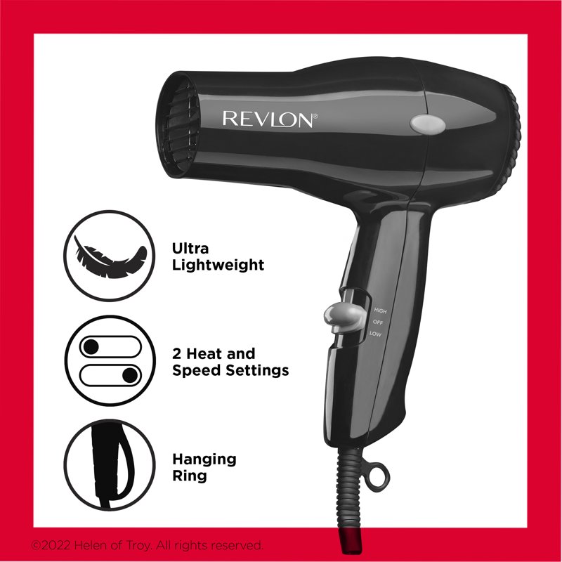 Revlon 1875W Compact Hair Dryer Black