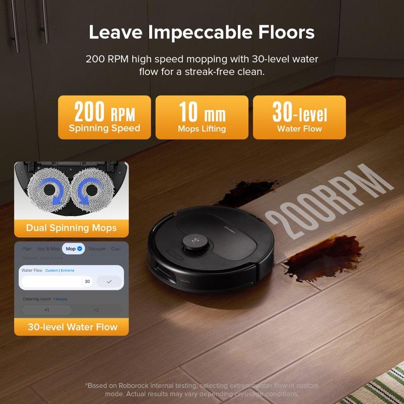 Roborock Qrevo Series Robot Vacuum And Mop 10 000Pa Powerful Suction (QV 35S) Self Emptying & Refilling Self Mop Washing & Air Drying
