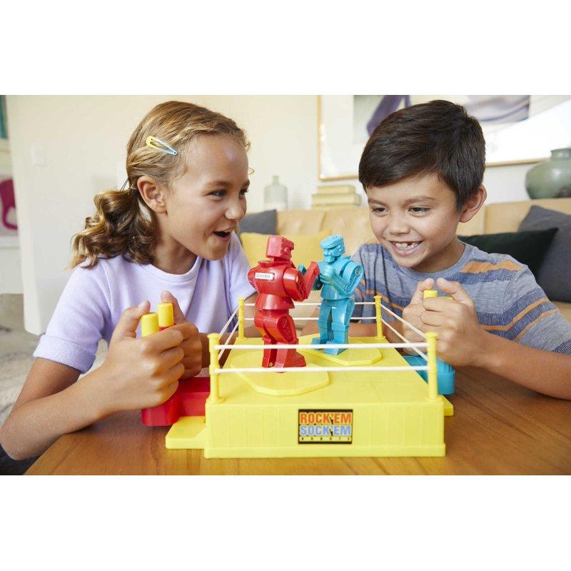 Rock 'Em Sock 'Em Robots Kids Game Fighting Robots With Red Rocker & Blue Bomber