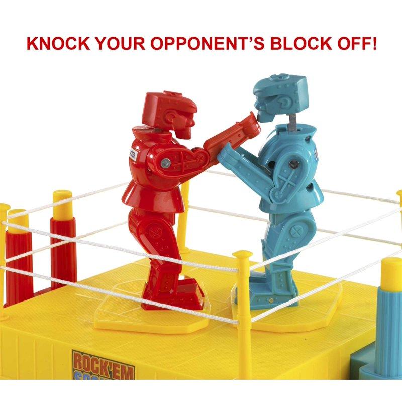 Rock 'Em Sock 'Em Robots Kids Game Fighting Robots With Red Rocker & Blue Bomber